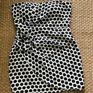 Polka Dot Strapless Forever21 Dress